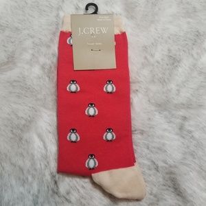 JCREW PENGUIN PATTERN SOCKS